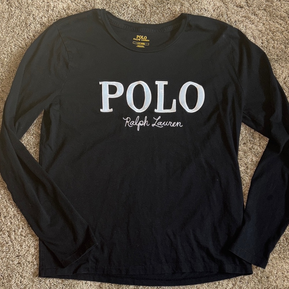 Ralph Lauren Polo Black Long Sleeve Shirt
